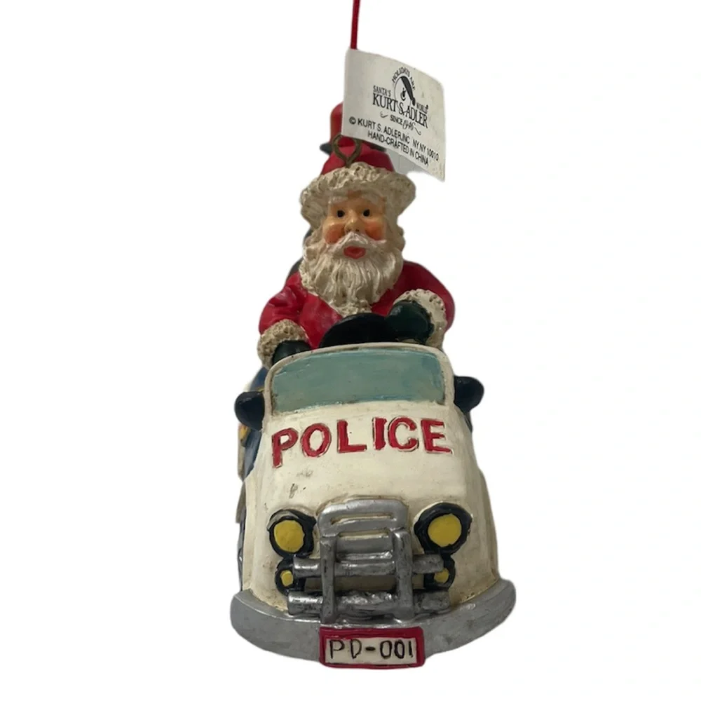 Vintage Christmas Ornaments Kurt Adler Police Rare Retired Limited Collectible